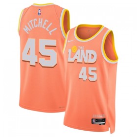 Camiseta Hombre Cleveland Cavaliers Donovan Mitchell 2025-26 Nike City Edition Naranja Swingman